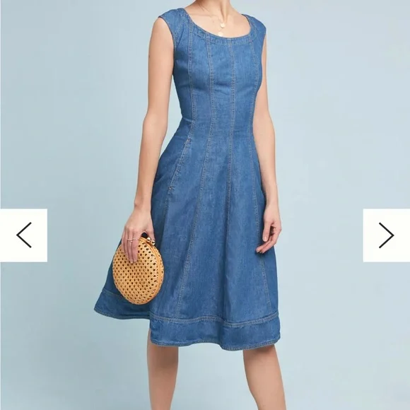 Pilcro Denim Midi Dress - Picture 2 of 9